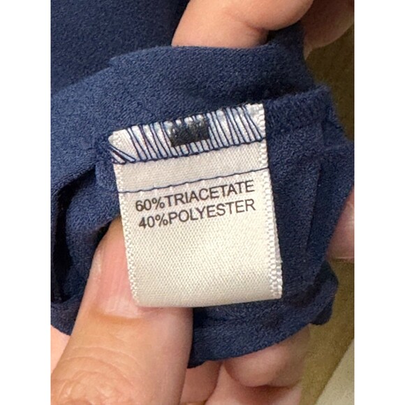 ST JOHN Womens Blue Top Long Sleeves Large Classic - Picture 5 of 6